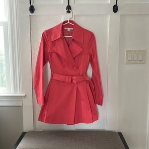 Via Spiga Pink Trench Coat
